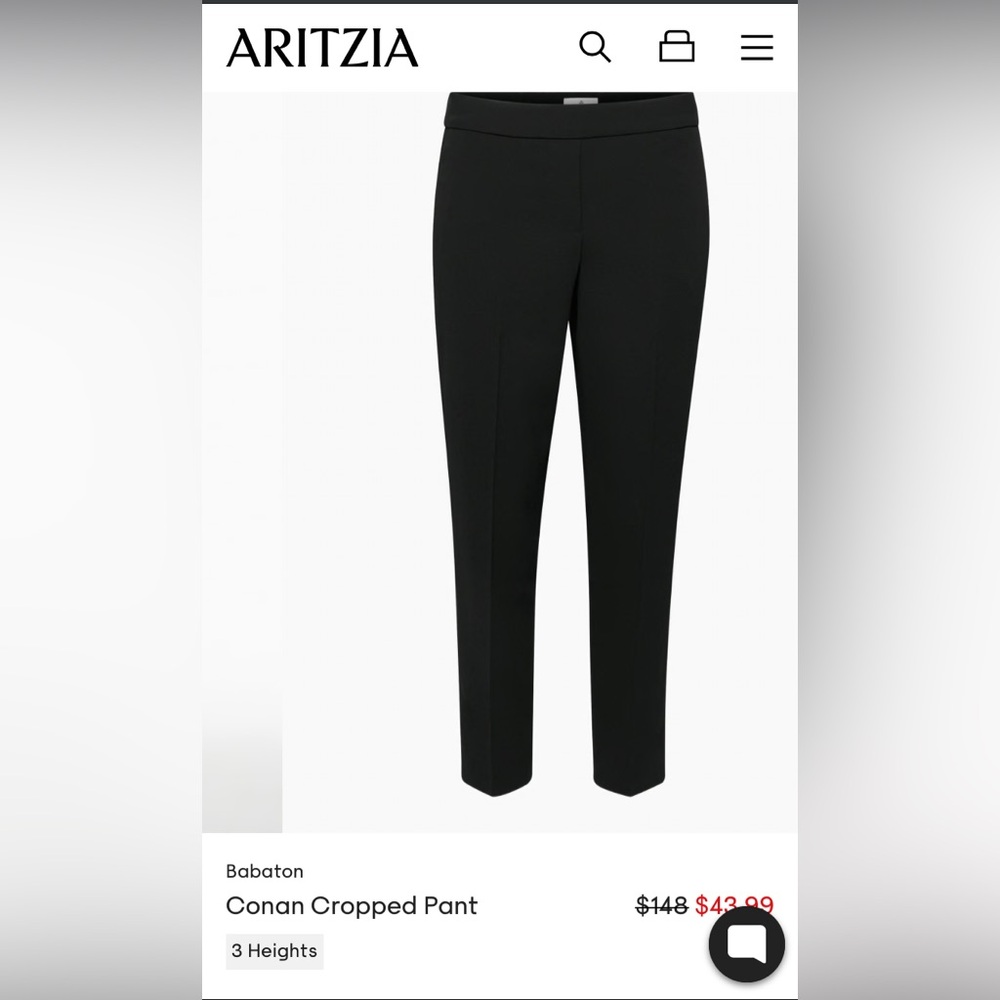 Babaton Cropped Black Pants